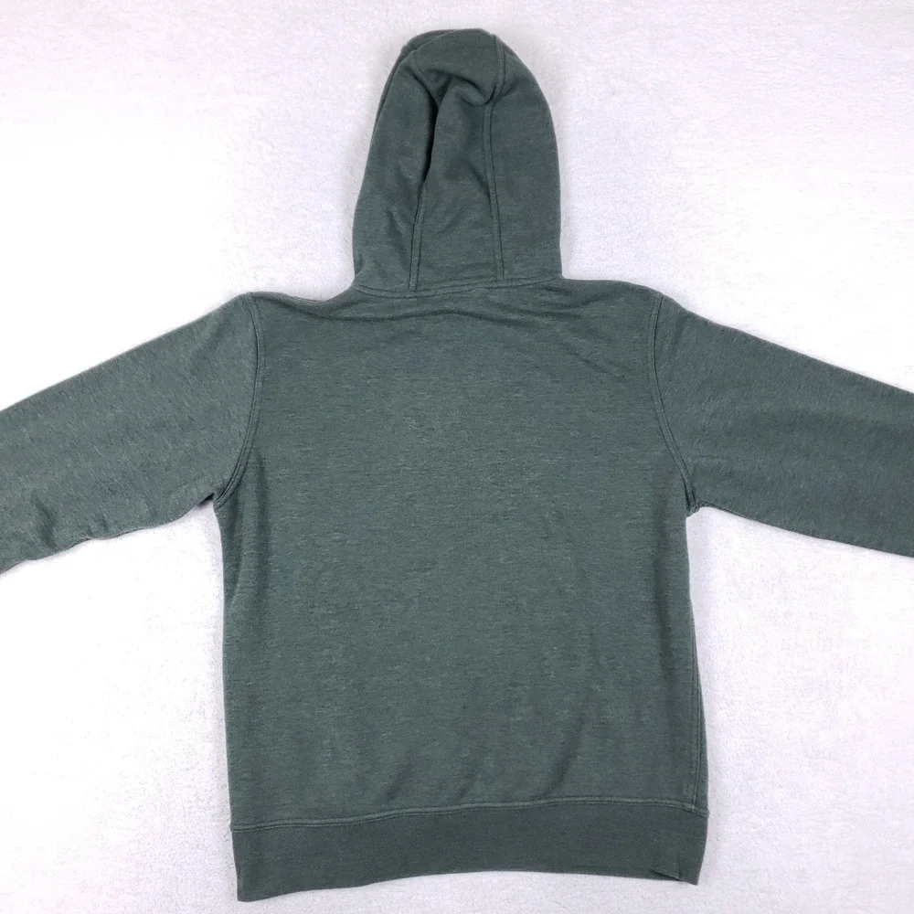 The North Face Mens L Hoodie Green Camo Logo Pullover‎ Sweatshirt Gorpcore